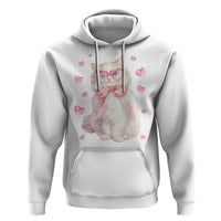 Funny Valentine's Day Cute Heart Cat Hoodie