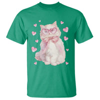Funny Valentine's Day Cute Heart Cat T Shirt