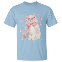 Funny Valentine's Day Cute Heart Cat T Shirt