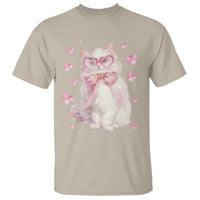 Funny Valentine's Day Cute Heart Cat T Shirt