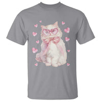 Funny Valentine's Day Cute Heart Cat T Shirt