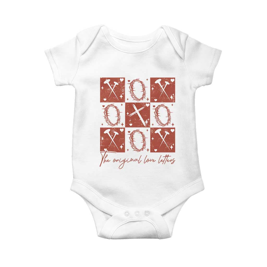 Christian Religious God Valentine's Day Baby Onesie The Original Love Letters Thorns Cross