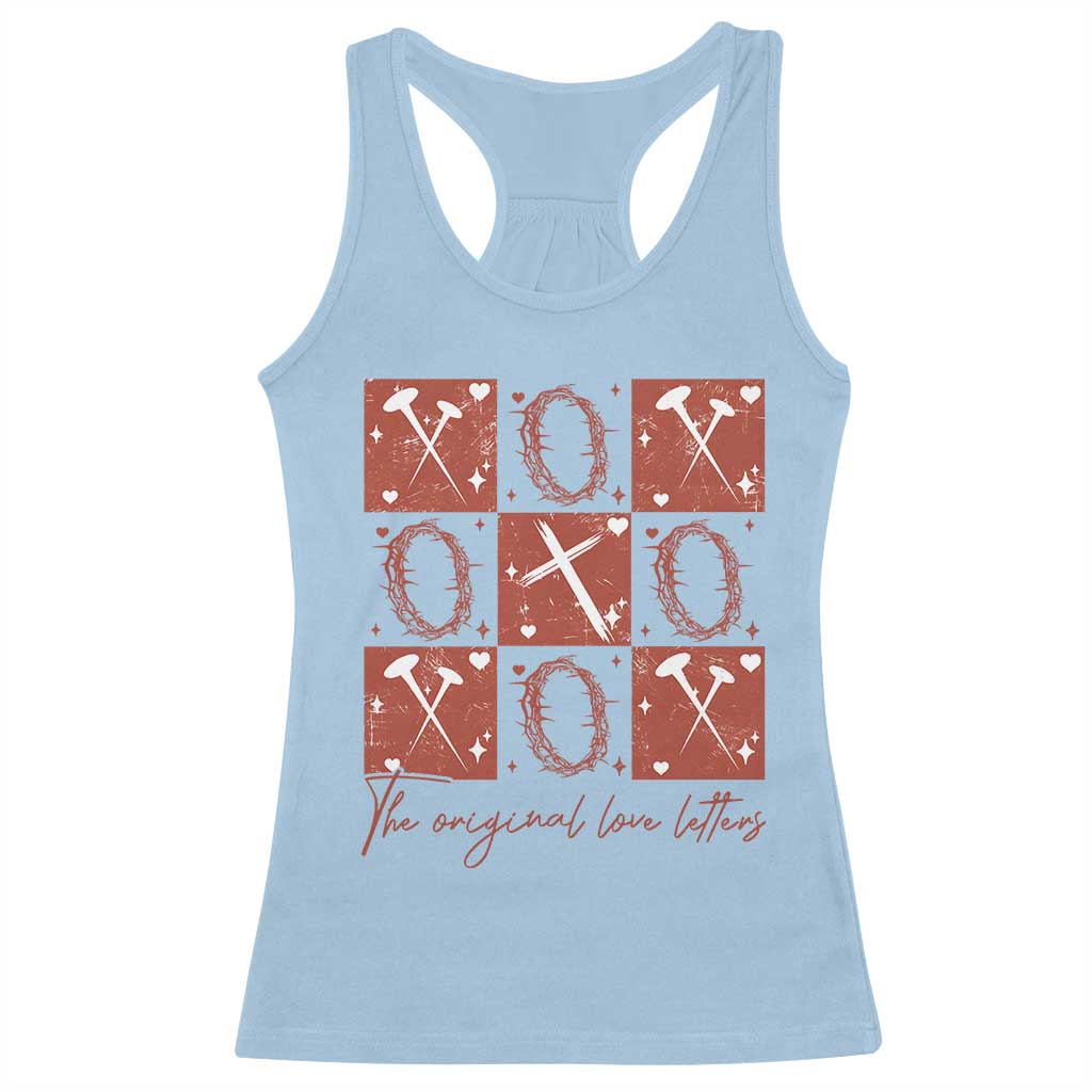 Christian Religious God Valentine's Day Racerback Tank Top The Original Love Letters Thorns Cross