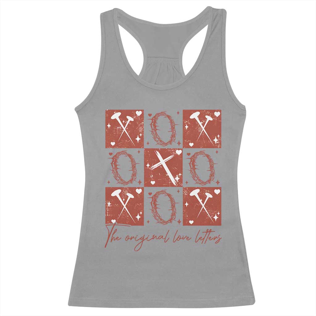 Christian Religious God Valentine's Day Racerback Tank Top The Original Love Letters Thorns Cross