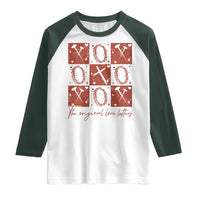 Christian Religious God Valentine's Day Raglan Shirt The Original Love Letters Thorns Cross