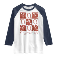 Christian Religious God Valentine's Day Raglan Shirt The Original Love Letters Thorns Cross