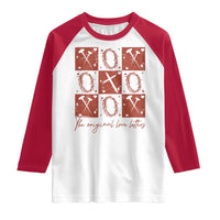 Christian Religious God Valentine's Day Raglan Shirt The Original Love Letters Thorns Cross