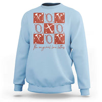 Christian Religious God Valentine's Day Sweatshirt The Original Love Letters Thorns Cross