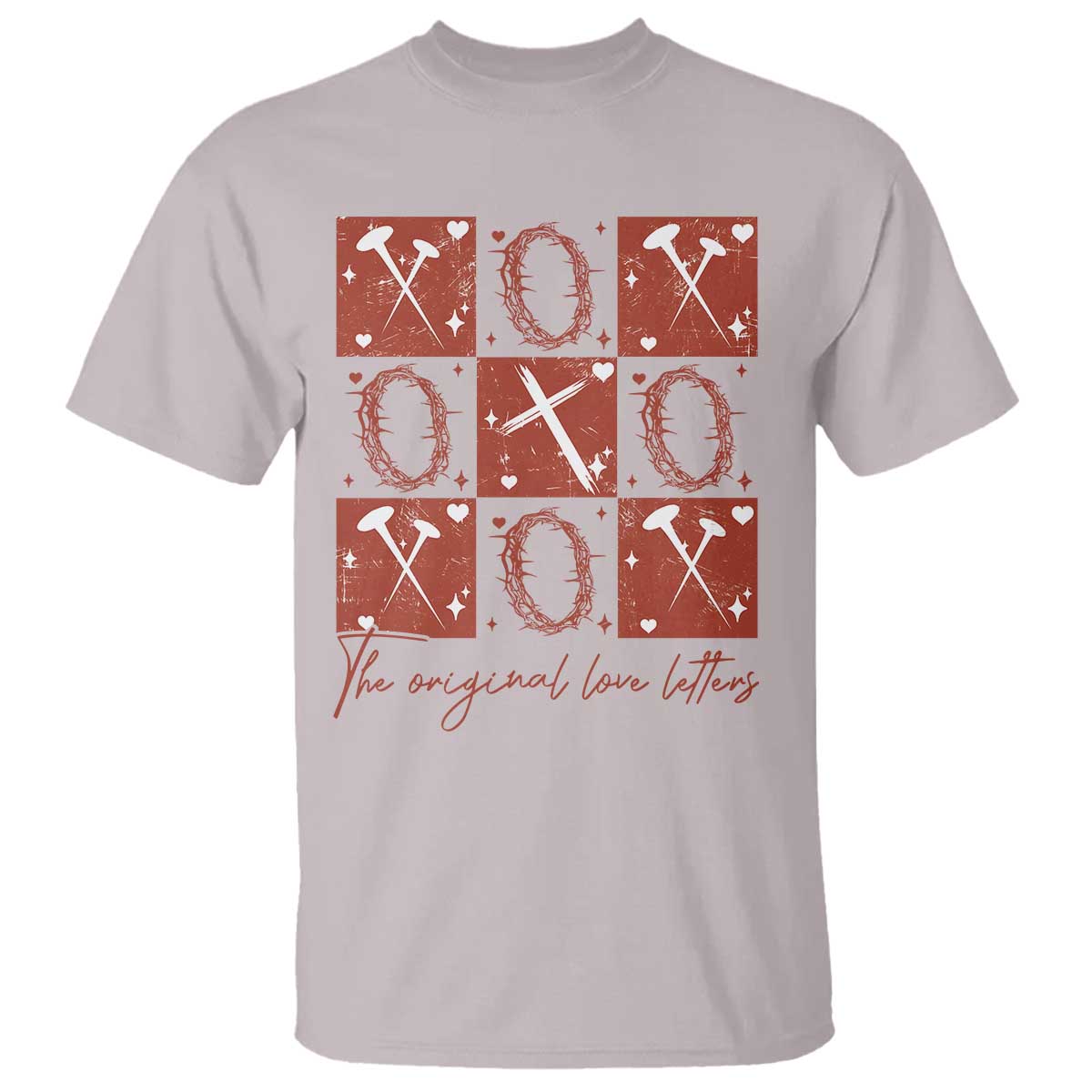 Christian Religious God Valentine's Day T Shirt The Original Love Letters Thorns Cross