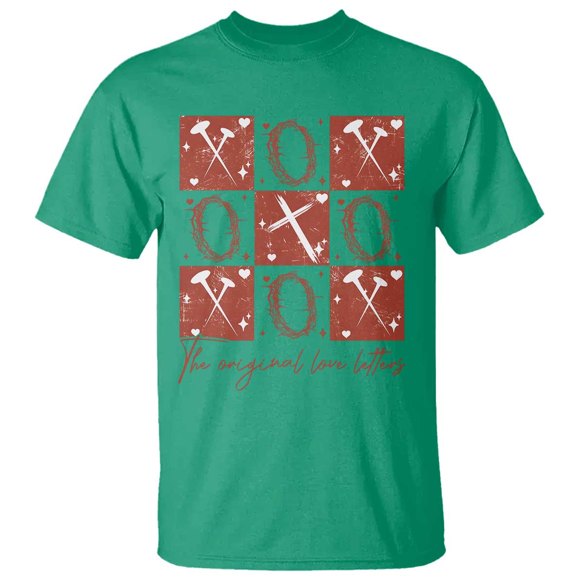 Christian Religious God Valentine's Day T Shirt The Original Love Letters Thorns Cross
