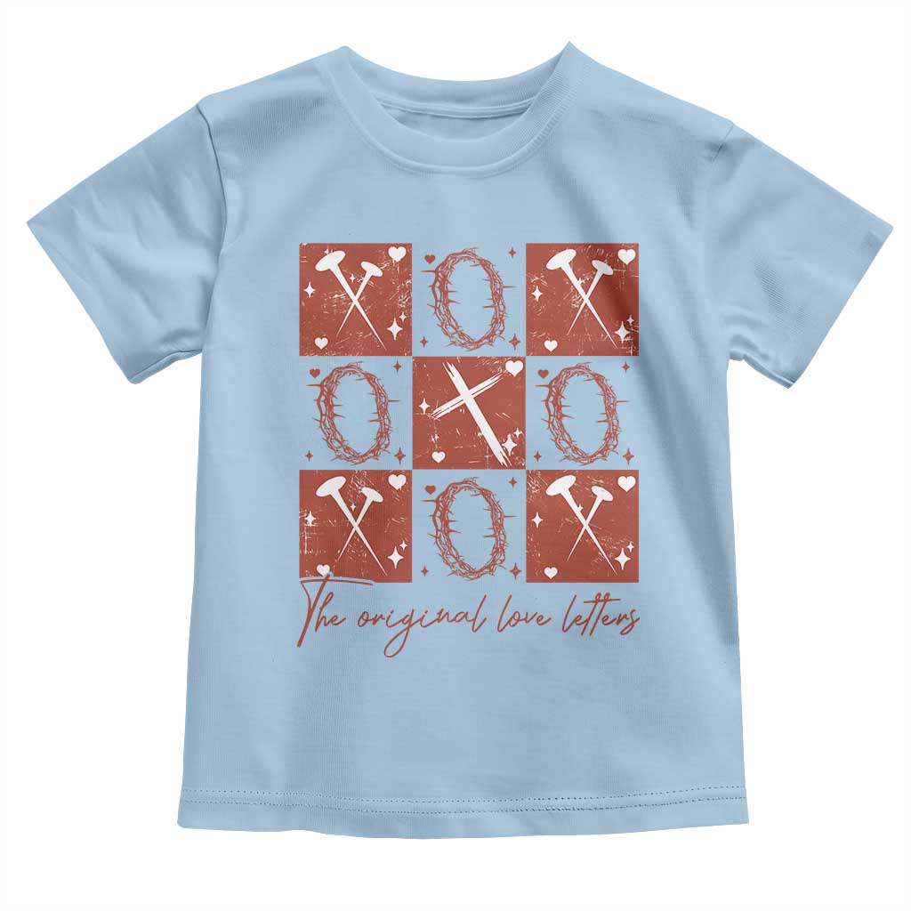 Christian Religious God Valentine's Day Toddler T Shirt The Original Love Letters Thorns Cross