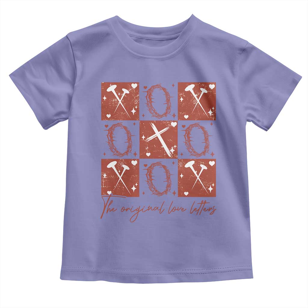 Christian Religious God Valentine's Day Toddler T Shirt The Original Love Letters Thorns Cross