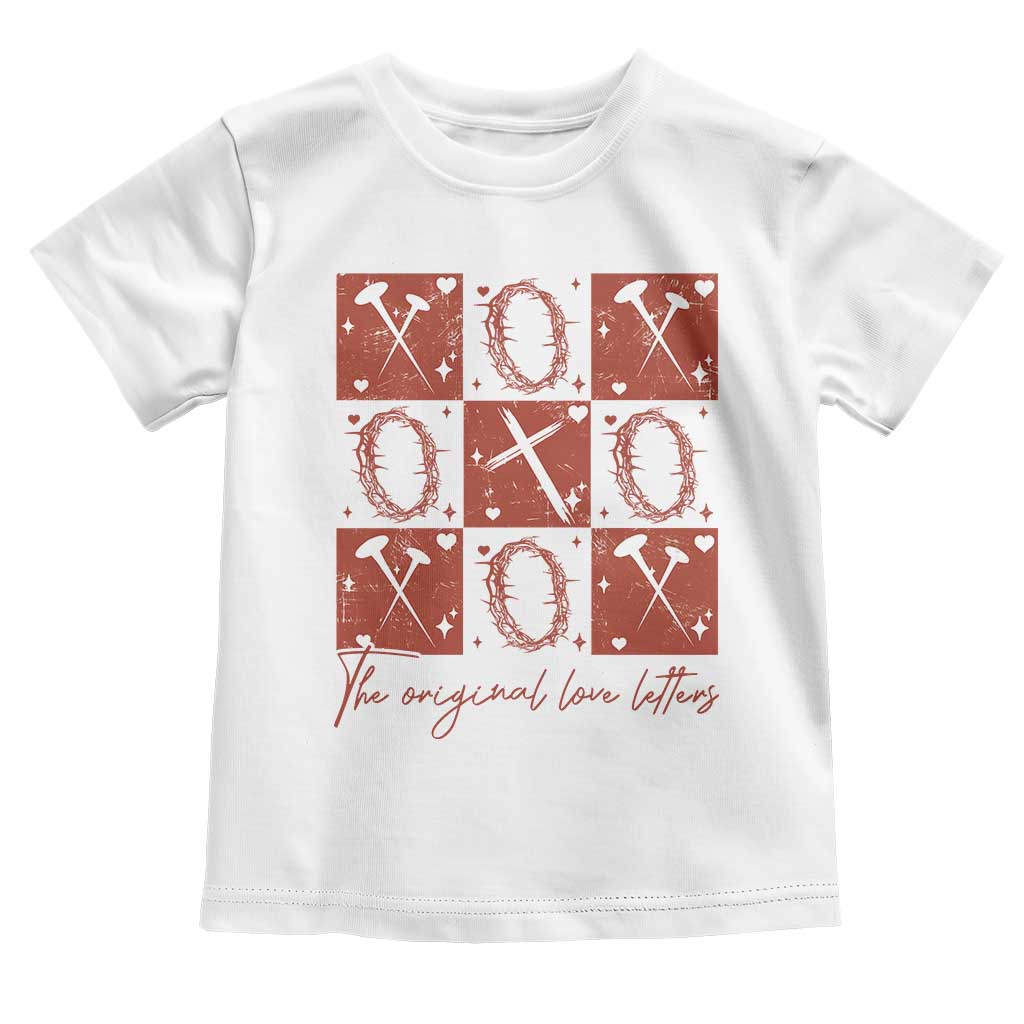Christian Religious God Valentine's Day Toddler T Shirt The Original Love Letters Thorns Cross