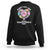 When You Are Dead Inside But It's Valentine's Day Sweatshirt Skeleton Rib Heart