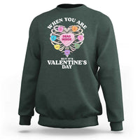 When You Are Dead Inside But It's Valentine's Day Sweatshirt Skeleton Rib Heart