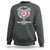When You Are Dead Inside But It's Valentine's Day Sweatshirt Skeleton Rib Heart