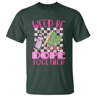 Funny Valentine's Day Weed Cannabis Marijuana T Shirt Weed Be Dope Together Lighter Box