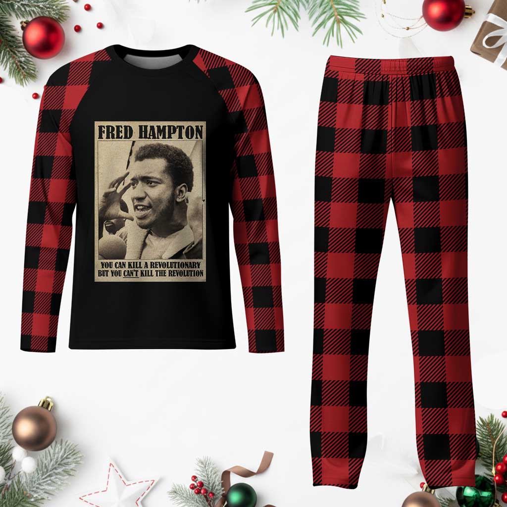 Fred Hampton Quote Plaid Pajama Set You Can Kill A Revolutionary But You Cant Kill The Revolution