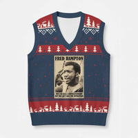 Fred Hampton Quote V-Neck Knit Sweater Vest You Can Kill A Revolutionary But You Cant Kill The Revolution