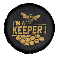 I Am A Keeper Spare Tire Cover Honey Bee Apiarist Funny Beekeeping