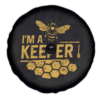 I Am A Keeper Spare Tire Cover Honey Bee Apiarist Funny Beekeeping