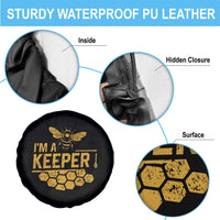 I Am A Keeper Spare Tire Cover Honey Bee Apiarist Funny Beekeeping