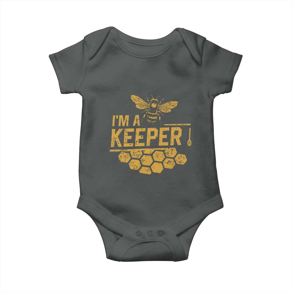 I Am A Keeper Baby Onesie Honey Bee Apiarist Funny Beekeeping