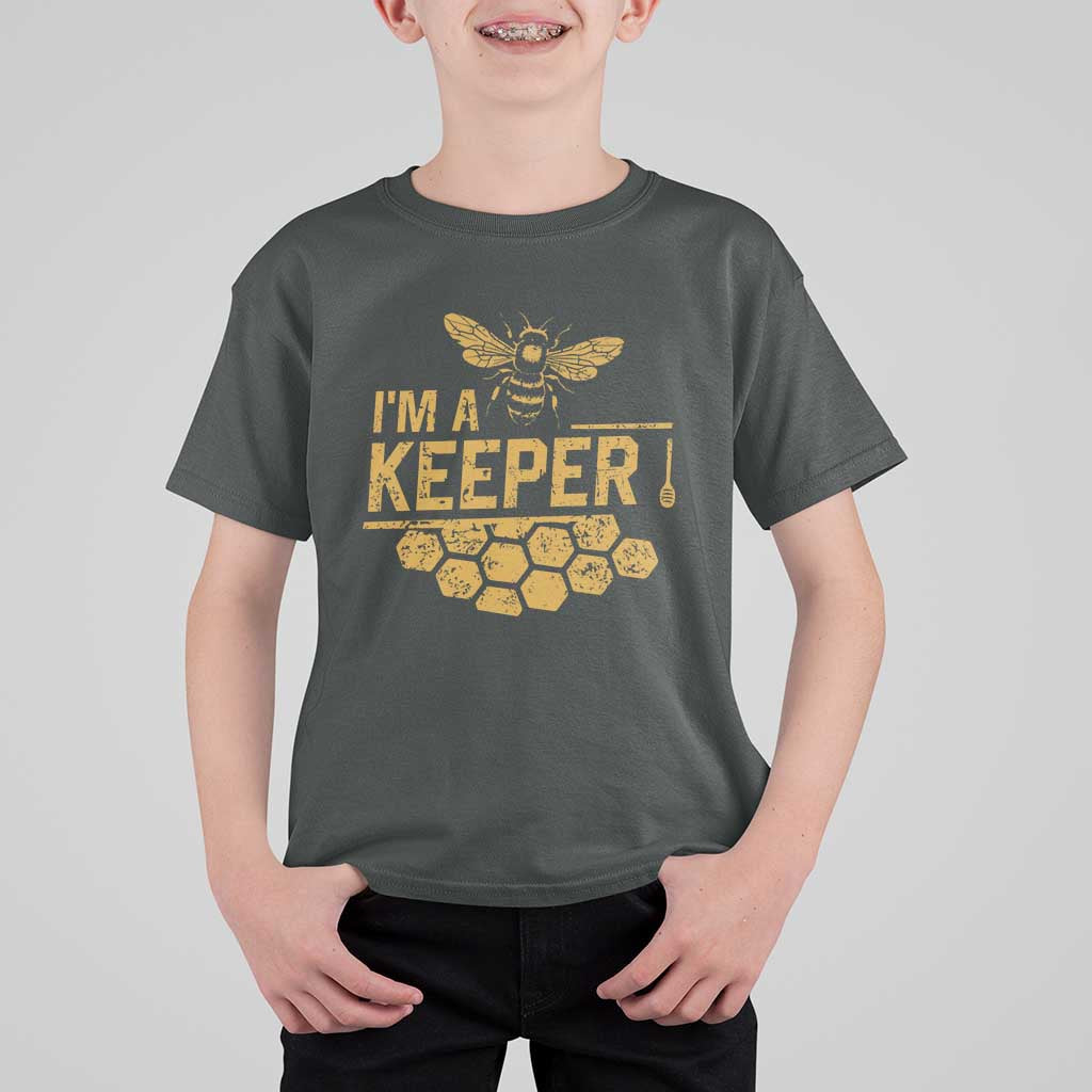I Am A Keeper T Shirt For Kid Honey Bee Apiarist Funny Beekeeping