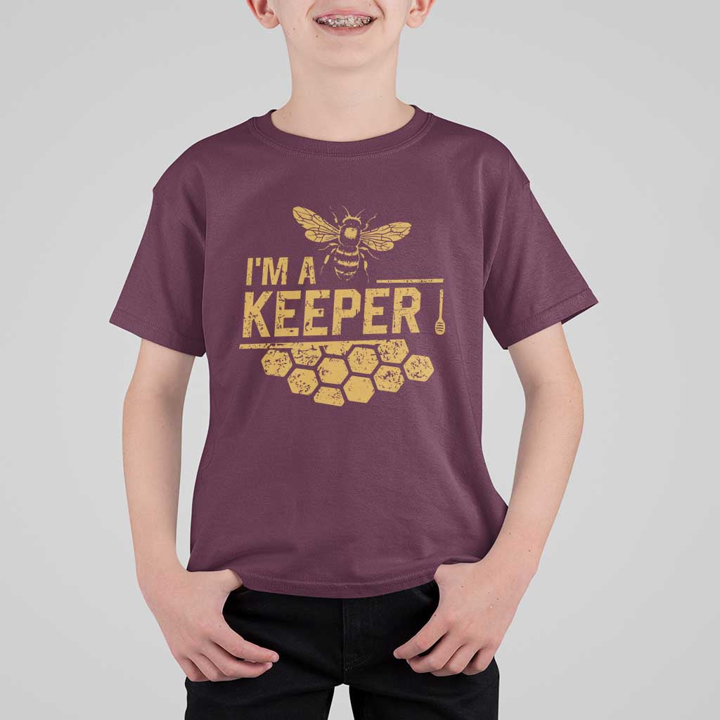I Am A Keeper T Shirt For Kid Honey Bee Apiarist Funny Beekeeping