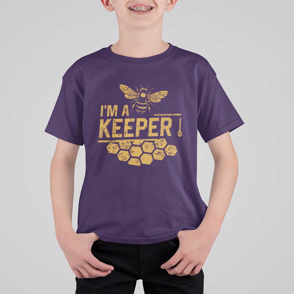 I Am A Keeper T Shirt For Kid Honey Bee Apiarist Funny Beekeeping