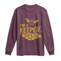 I Am A Keeper Long Sleeve Shirt Honey Bee Apiarist Funny Beekeeping
