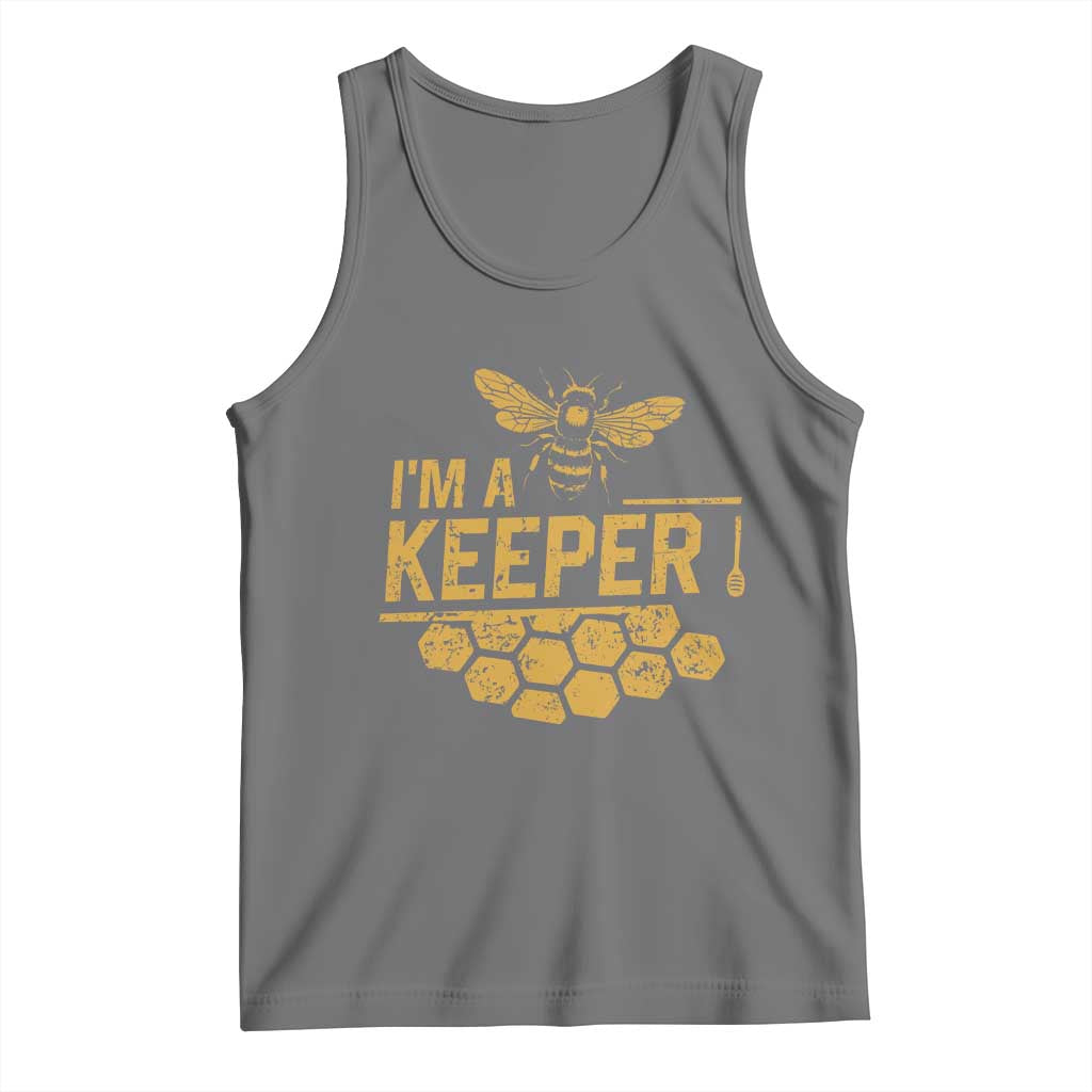 I Am A Keeper Tank Top Honey Bee Apiarist Funny Beekeeping