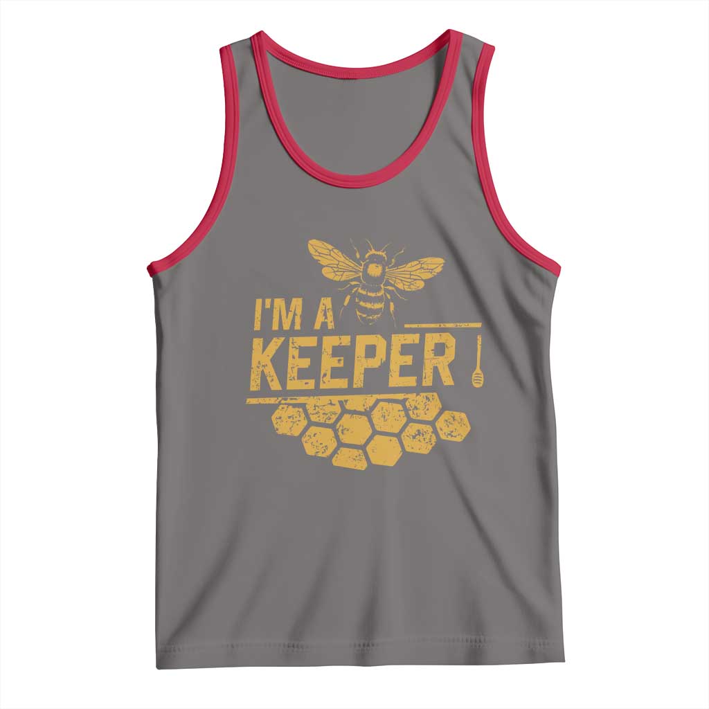 I Am A Keeper Tank Top Honey Bee Apiarist Funny Beekeeping