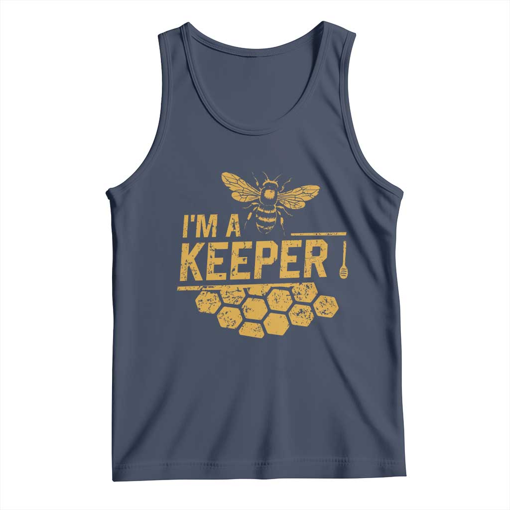 I Am A Keeper Tank Top Honey Bee Apiarist Funny Beekeeping