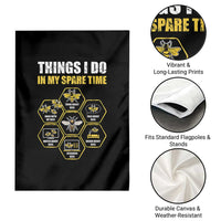 Funny Beekeeper Garden Flag Things I Do in My Spare Time Beekeeping