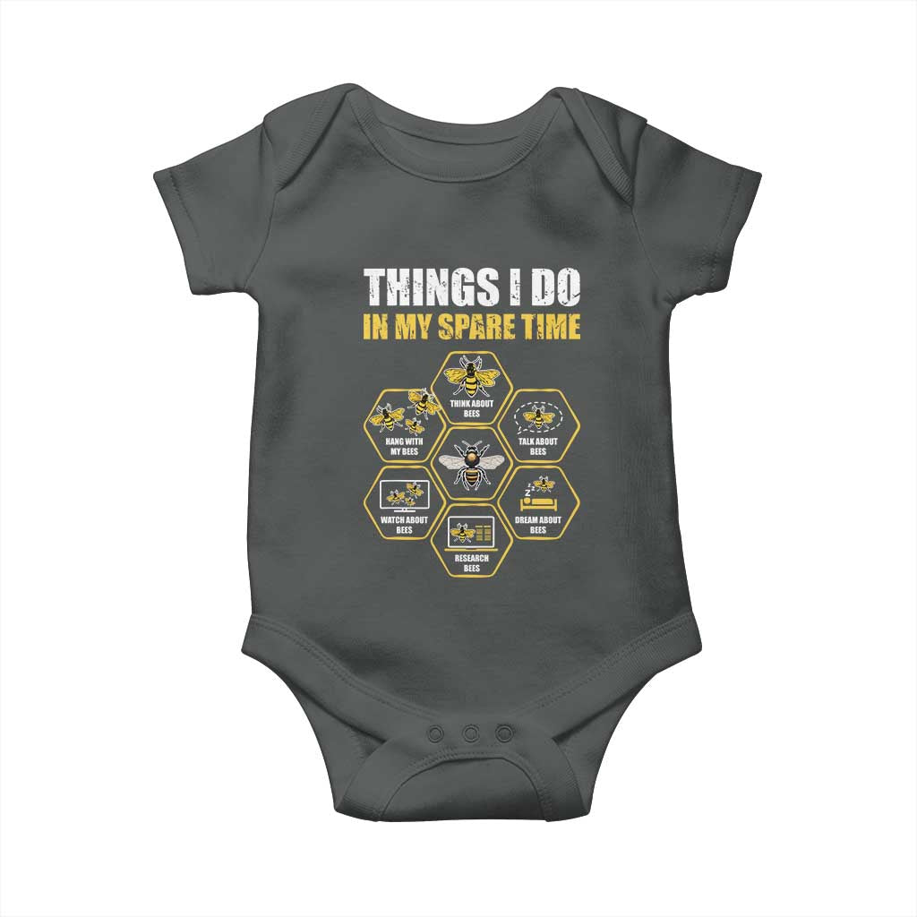 Funny Beekeeper Baby Onesie Things I Do in My Spare Time Beekeeping