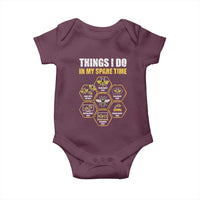 Funny Beekeeper Baby Onesie Things I Do in My Spare Time Beekeeping