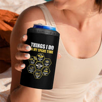 Funny Beekeeper 4 in 1 Can Cooler Tumbler Things I Do in My Spare Time Beekeeping