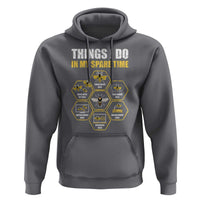 Funny Beekeeper Hoodie Things I Do in My Spare Time Beekeeping