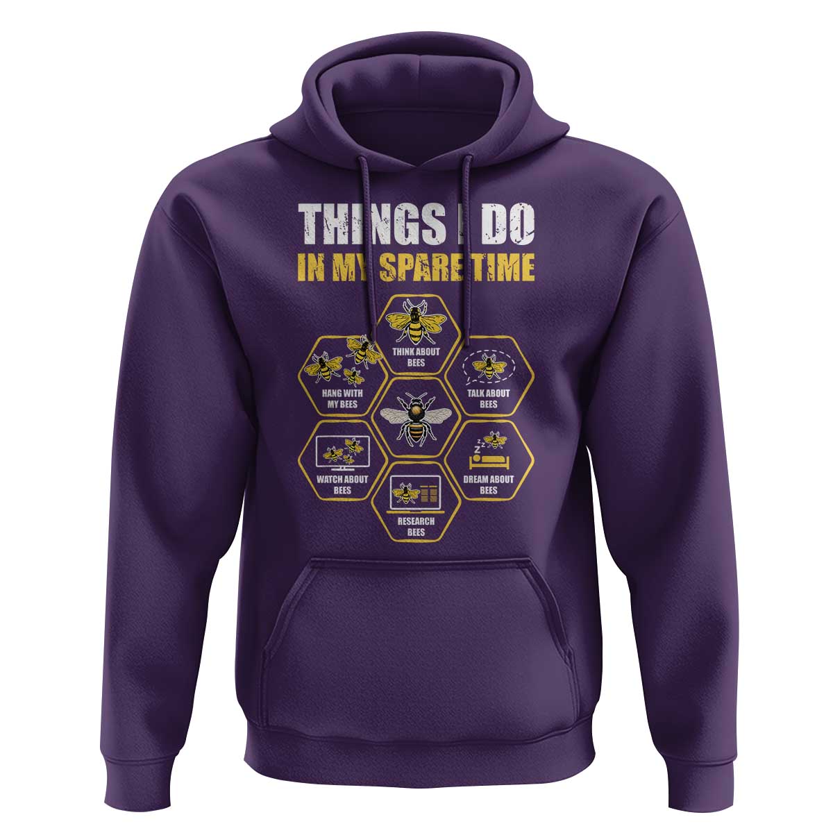 Funny Beekeeper Hoodie Things I Do in My Spare Time Beekeeping