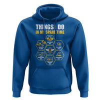 Funny Beekeeper Hoodie Things I Do in My Spare Time Beekeeping