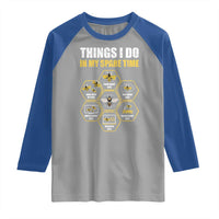 Funny Beekeeper Raglan Shirt Things I Do in My Spare Time Beekeeping