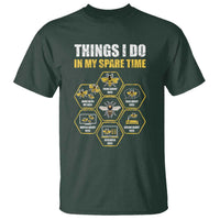 Funny Beekeeper T Shirt Things I Do in My Spare Time Beekeeping