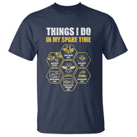 Funny Beekeeper T Shirt Things I Do in My Spare Time Beekeeping