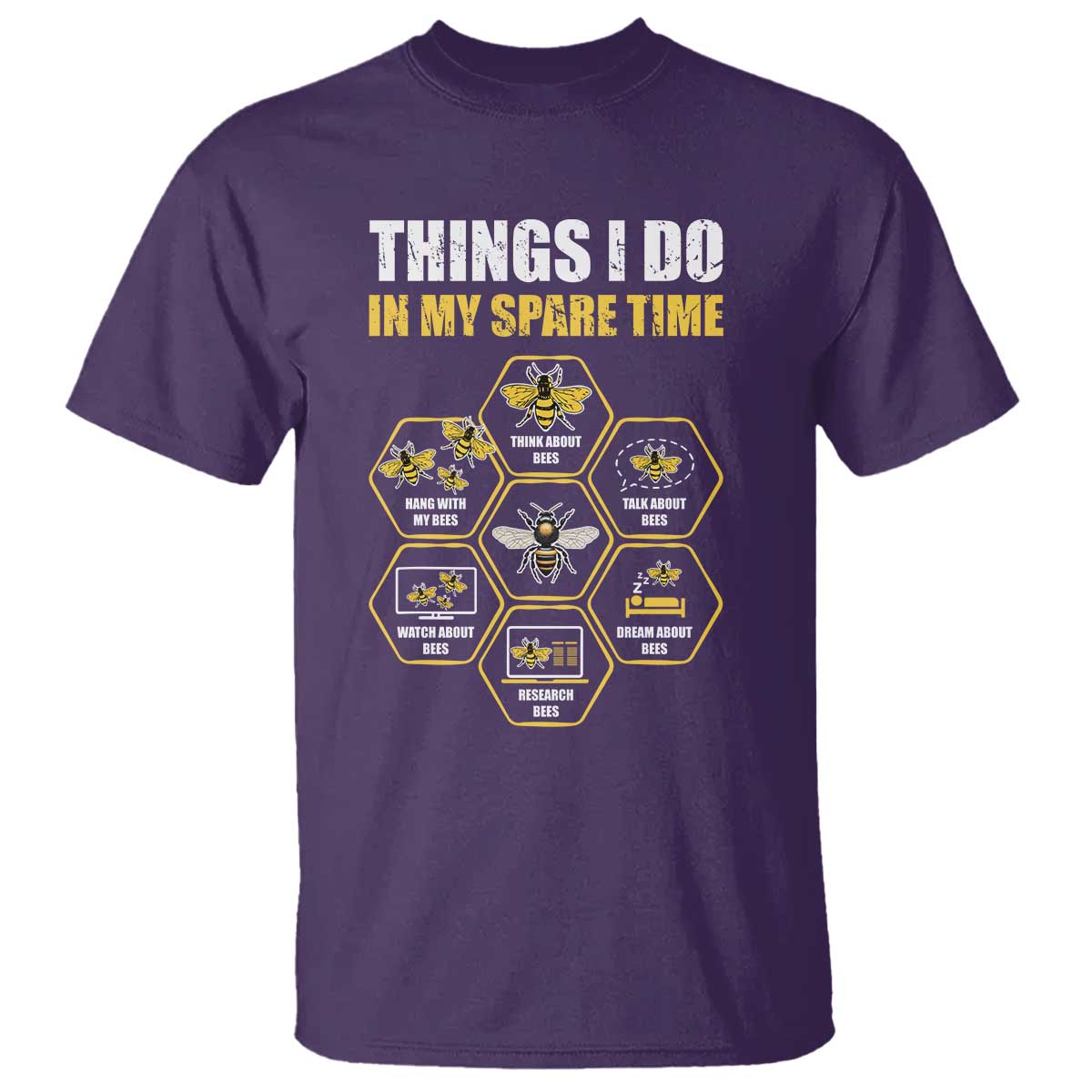 Funny Beekeeper T Shirt Things I Do in My Spare Time Beekeeping