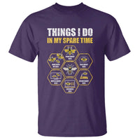 Funny Beekeeper T Shirt Things I Do in My Spare Time Beekeeping