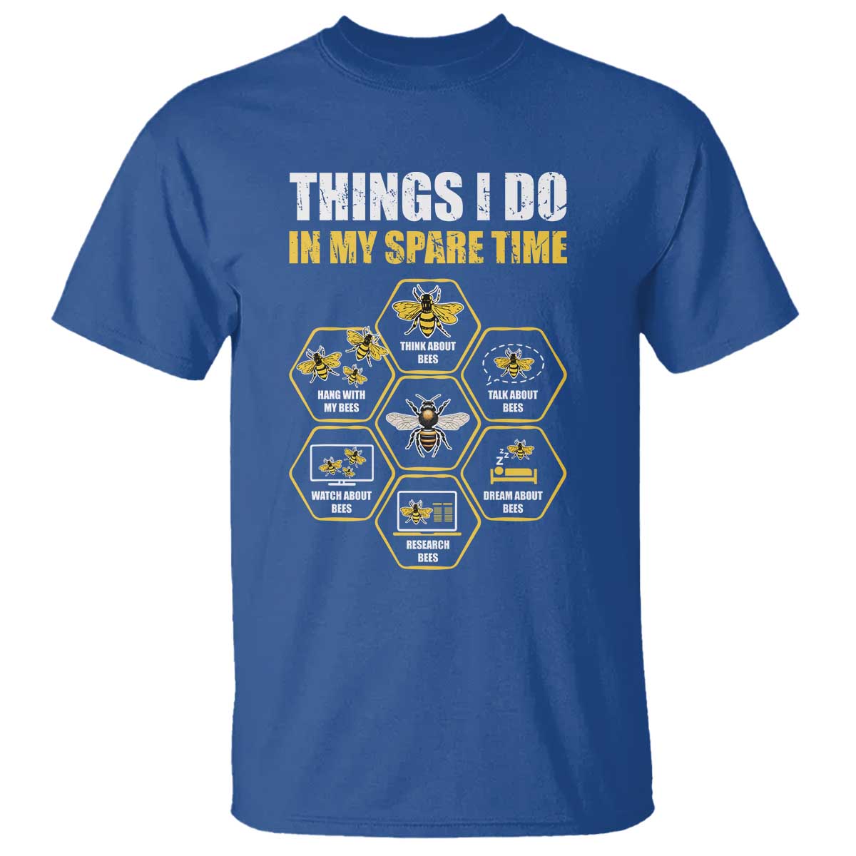 Funny Beekeeper T Shirt Things I Do in My Spare Time Beekeeping