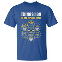 Funny Beekeeper T Shirt Things I Do in My Spare Time Beekeeping