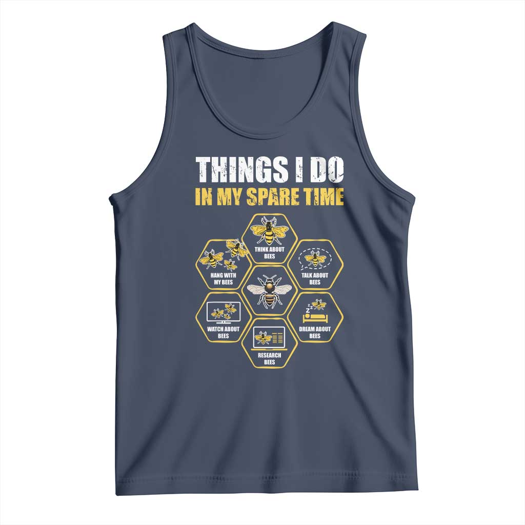Funny Beekeeper Tank Top Things I Do in My Spare Time Beekeeping