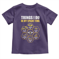 Funny Beekeeper Toddler T Shirt Things I Do in My Spare Time Beekeeping